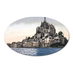 Le Mont St Michel 2 Oval Magnet by trendistuff