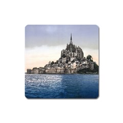 Le Mont St Michel 2 Square Magnet by trendistuff