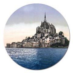 Le Mont St Michel 2 Magnet 5  (round) by trendistuff