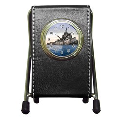 Le Mont St Michel 2 Pen Holder Desk Clocks by trendistuff