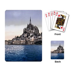 Le Mont St Michel 2 Playing Card by trendistuff