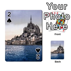 Le Mont St Michel 2 Playing Cards 54 Designs  by trendistuff