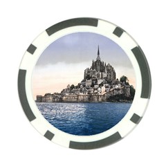 Le Mont St Michel 2 Poker Chip Card Guards (10 Pack)  by trendistuff