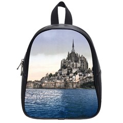 Le Mont St Michel 2 School Bags (small)  by trendistuff