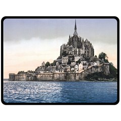 Le Mont St Michel 2 Fleece Blanket (large) 