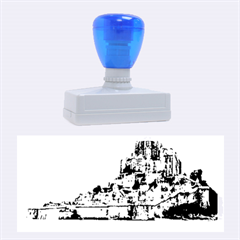 Le Mont St Michel 2 Rubber Stamps (large) by trendistuff