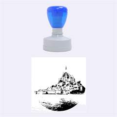 Le Mont St Michel 2 Rubber Round Stamps (medium)