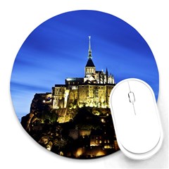 Le Mont St Michel 1 Round Mousepads by trendistuff