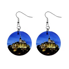 Le Mont St Michel 1 Mini Button Earrings by trendistuff