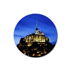 Le Mont St Michel 1 Rubber Coaster (round)  by trendistuff