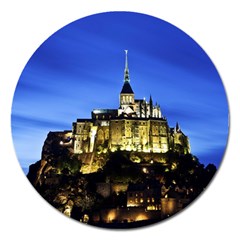 Le Mont St Michel 1 Magnet 5  (round) by trendistuff