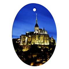 Le Mont St Michel 1 Oval Ornament (two Sides) by trendistuff