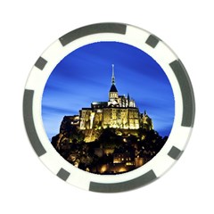 Le Mont St Michel 1 Poker Chip Card Guards by trendistuff