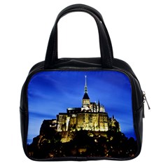 Le Mont St Michel 1 Classic Handbags (2 Sides) by trendistuff