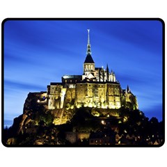 Le Mont St Michel 1 Fleece Blanket (medium) 