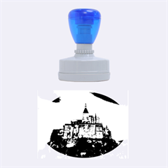 Le Mont St Michel 1 Rubber Oval Stamps by trendistuff