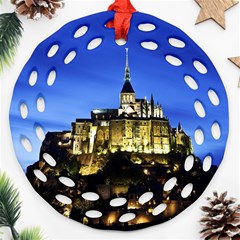 Le Mont St Michel 1 Ornament (round Filigree)  by trendistuff