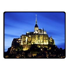 Le Mont St Michel 1 Double Sided Fleece Blanket (small) 