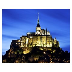 Le Mont St Michel 1 Double Sided Flano Blanket (medium)  by trendistuff