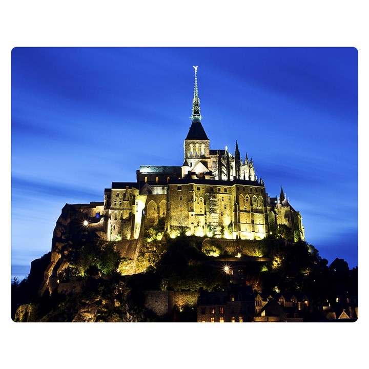 LE MONT ST MICHEL 1 Double Sided Flano Blanket (Medium) 