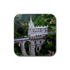 Las Lajas Sanctuary 2 Rubber Square Coaster (4 Pack)  by trendistuff