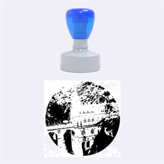 Las Lajas Sanctuary 2 Rubber Round Stamps (medium) by trendistuff