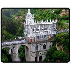 Las Lajas Sanctuary 2 Double Sided Fleece Blanket (medium)  by trendistuff