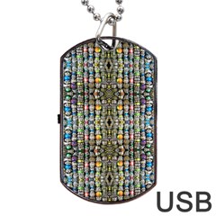 Kaleidoscope Jewelry  Mood Beads Dog Tag USB Flash (One Side)