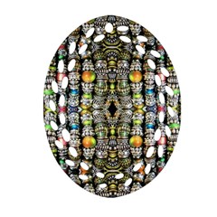 Kaleidoscope Jewelry  Mood Beads Oval Filigree Ornament (2-Side) 