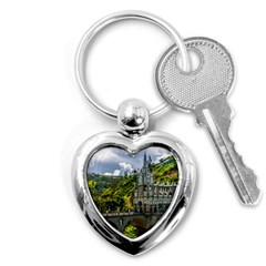 Las Lajas Sanctuary 1 Key Chains (heart)  by trendistuff