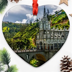 Las Lajas Sanctuary 1 Heart Ornament (2 Sides) by trendistuff