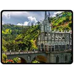 Las Lajas Sanctuary 1 Fleece Blanket (large)  by trendistuff