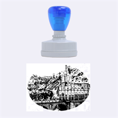 Las Lajas Sanctuary 1 Rubber Oval Stamps by trendistuff