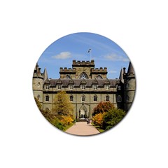 Inveraray Castle Rubber Round Coaster (4 Pack)  by trendistuff