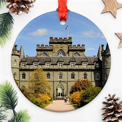 Inveraray Castle Round Ornament (two Sides)  by trendistuff