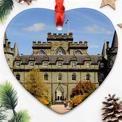 Inveraray Castle Heart Ornament (2 Sides) by trendistuff