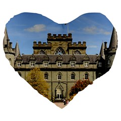 Inveraray Castle Large 19  Premium Heart Shape Cushions by trendistuff