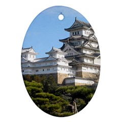 Himeji Castle Ornament (oval)  by trendistuff