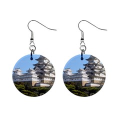 Himeji Castle Mini Button Earrings by trendistuff