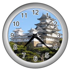 Himeji Castle Wall Clocks (silver)  by trendistuff