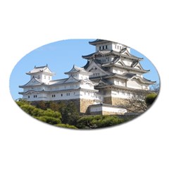 Himeji Castle Oval Magnet by trendistuff