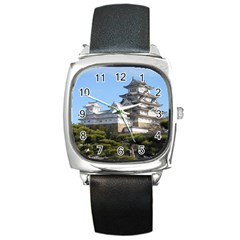 Himeji Castle Square Metal Watches by trendistuff