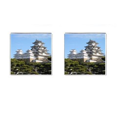 Himeji Castle Cufflinks (square) by trendistuff