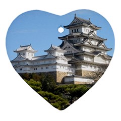 Himeji Castle Heart Ornament (2 Sides) by trendistuff