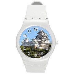 Himeji Castle Round Plastic Sport Watch (m) by trendistuff