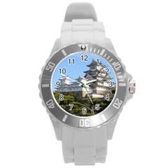 Himeji Castle Round Plastic Sport Watch (l) by trendistuff