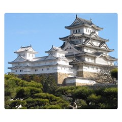 Himeji Castle Double Sided Flano Blanket (small)  by trendistuff