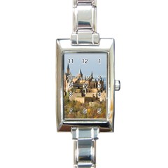 Hilltop Castle Rectangle Italian Charm Watches by trendistuff