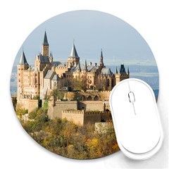 Hilltop Castle Round Mousepads by trendistuff