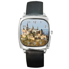 Hilltop Castle Square Metal Watches by trendistuff